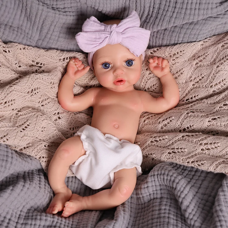 Babeside Dolly 12"/16" Realistic Silicone Quiet Baby Little Infant Girl Retaining Pacifier - Image 24