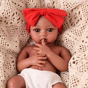 Babeside Phoebe 16" Realistic Silicone Quiet Baby African American Newborn Girl Companion Through Moments - Image 5
