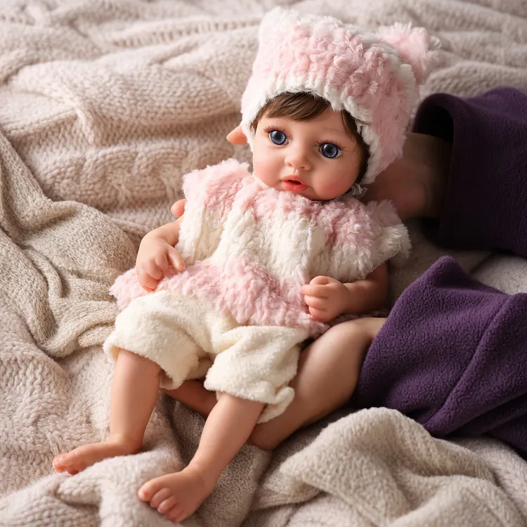Babeside Dolly 12"/16" Realistic Silicone Quiet Baby Little Infant Girl Retaining Pacifier - Image 12