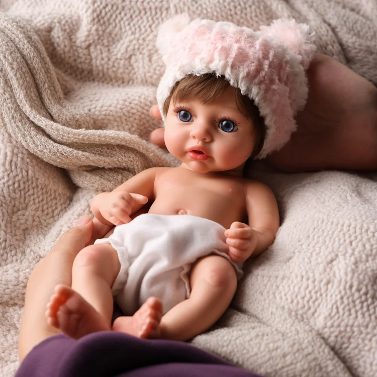 Babeside Dolly 12"/16" Realistic Silicone Quiet Baby Little Infant Girl Retaining Pacifier - Image 14