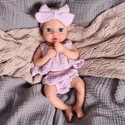 Babeside Dolly 12"/16" Realistic Silicone Quiet Baby Little Infant Girl Retaining Pacifier - Image 20