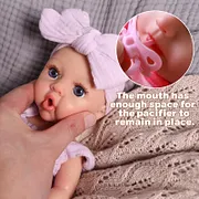 Babeside Dolly 12"/16" Realistic Silicone Quiet Baby Little Infant Girl Retaining Pacifier - Image 23