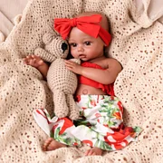 Babeside Phoebe 16" Realistic Silicone Quiet Baby African American Newborn Girl Companion Through Moments - Image 4