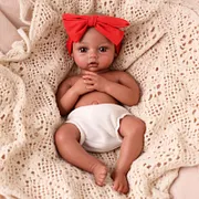 Babeside Phoebe 16" Realistic Silicone Quiet Baby African American Newborn Girl Companion Through Moments - Image 6