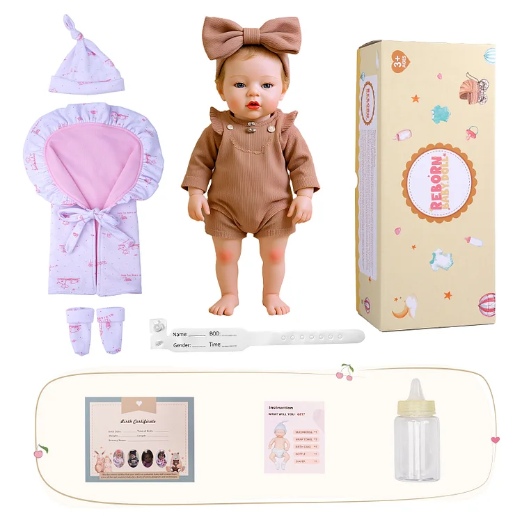 Babeside Ethan 12"/16" Realistic Silicone Quiet Baby Little Infant Girl Soft Support Presence - Image 10
