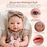 Babeside Ethan 12"/16" Realistic Silicone Quiet Baby Little Infant Girl Soft Support Presence - Image 7