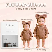 Babeside Ethan 12"/16" Realistic Silicone Quiet Baby Little Infant Girl Soft Support Presence - Image 9