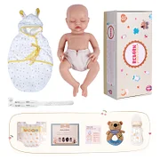 Babeside Nancy 16" Realistic Silicone Sleeping Baby Little Infant Girl Retaining Pacifier Memories You Can Hold - Image 10