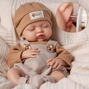 Babeside Nancy 16" Realistic Silicone Sleeping Baby Little Infant Girl Retaining Pacifier Memories You Can Hold - Image 2