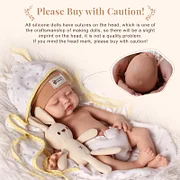 Babeside Nancy 16" Realistic Silicone Sleeping Baby Little Infant Girl Retaining Pacifier Memories You Can Hold - Image 9