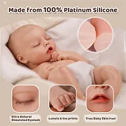 Babeside Twinnie 12"/16" Realistic Silicone sleeping Baby Little Infant Healing of the Heart - Image 9