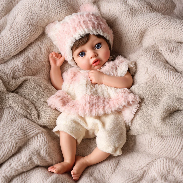 Babeside Dolly 12"/16" Realistic Silicone Quiet Baby Little Infant Girl Retaining Pacifier - Image 11