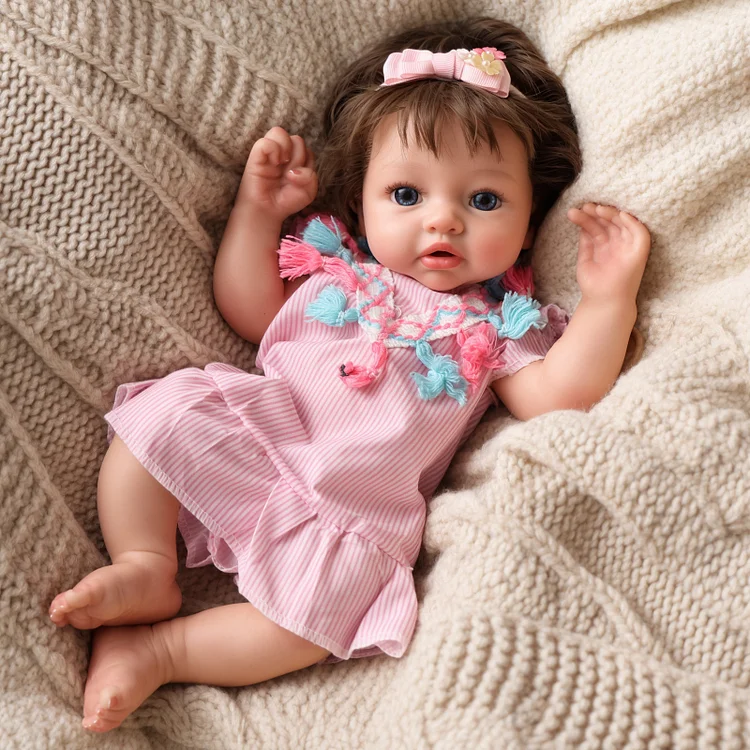 Babeside Dolly 12"/16" Realistic Silicone Quiet Baby Little Infant Girl Retaining Pacifier - Image 4