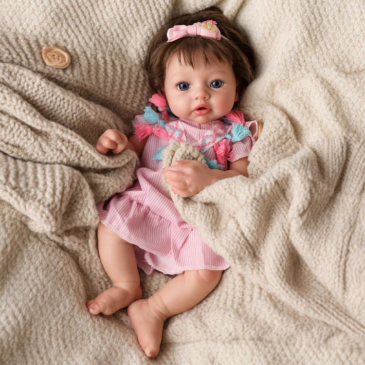 Babeside Dolly 12"/16" Realistic Silicone Quiet Baby Little Infant Girl Retaining Pacifier - Image 5