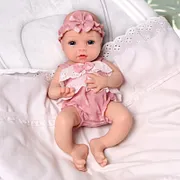 Babeside Terry 12"/16" Realistic Silicone Smiling Baby Little Infant Girl Building Lovely Memories - Image 6