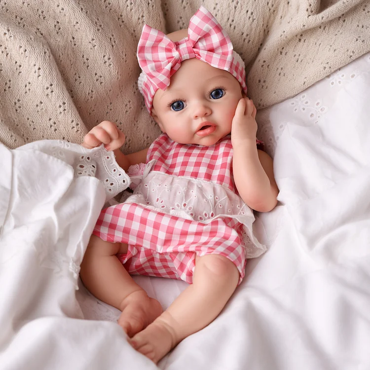 Babeside Dolly 12"/16" Realistic Silicone Quiet Baby Little Infant Girl Retaining Pacifier - Image 7