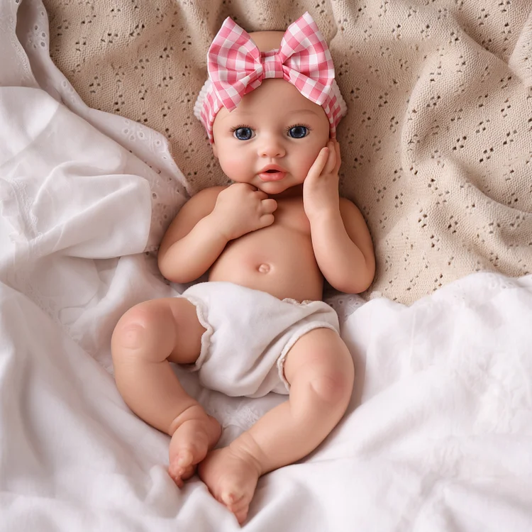 Babeside Dolly 12"/16" Realistic Silicone Quiet Baby Little Infant Girl Retaining Pacifier - Image 8